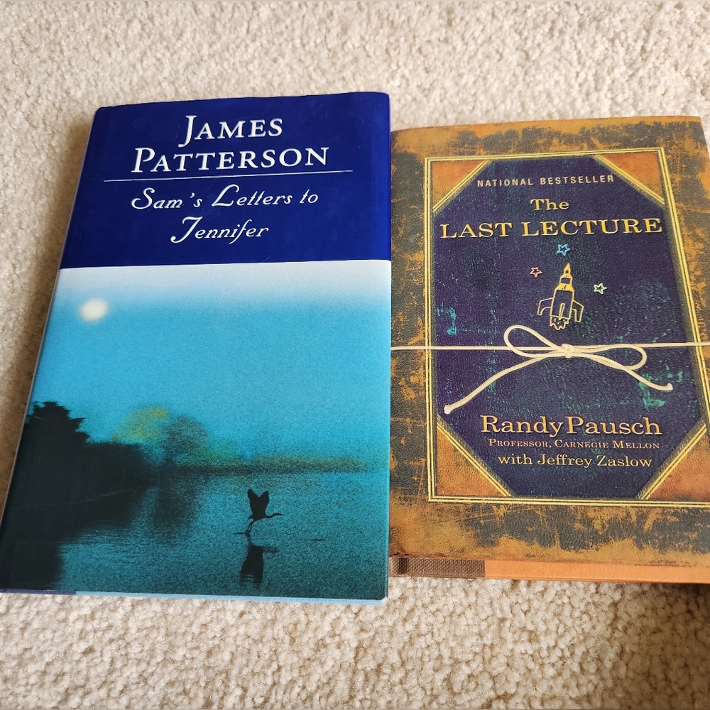 Two Great Hard Cover Books, The Last Lecture by & Sam's Letters to Jennifer.